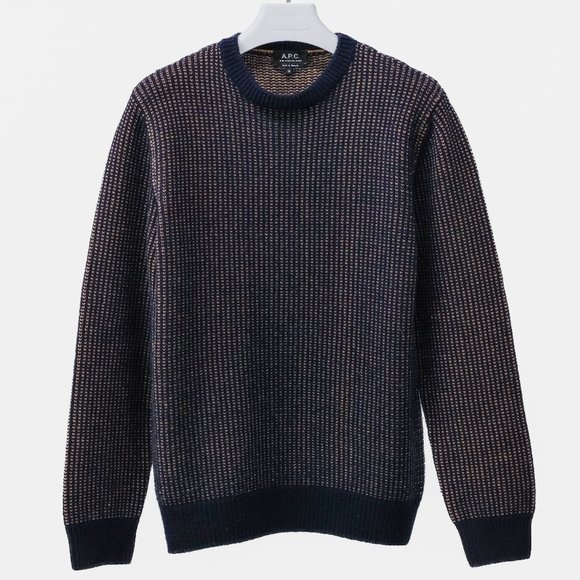 A.P.C. Knit Lambswool Crewneck Sweater - Picture 1 of 8
